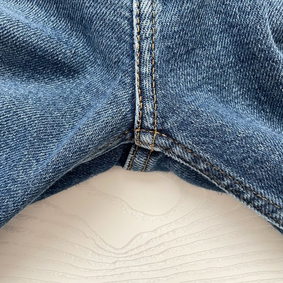 RE/DONE Womens Jeans 30 70's Stove Pipe Hi-Rise Medium Wash Crop Straight Leg - Picture 8 of 9